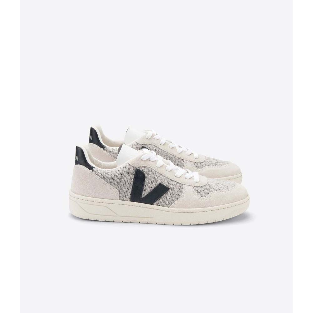 Veja V-10 FLANNEL Tenisky Damske White/Black | SK 643ZUT